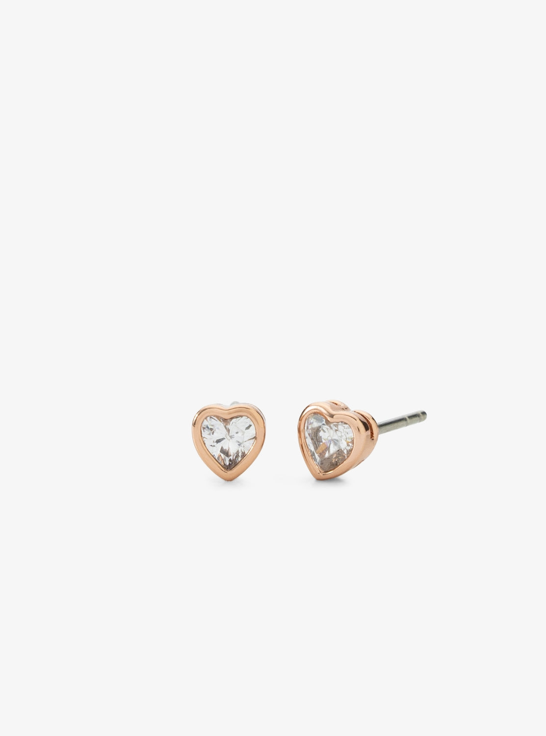 ハート キュービック ジルコニア ネックレス & スタッドピアス ギフトセット