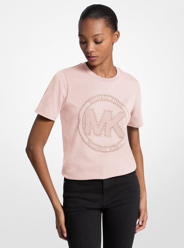 ラインストーン MK サークル ロゴ Tシャツ