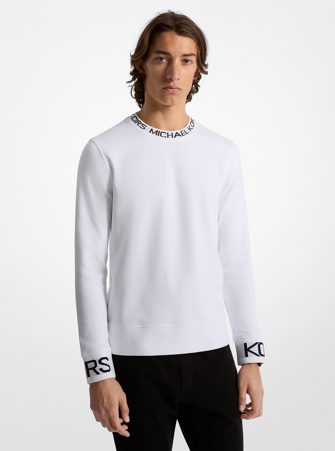 KORS トリム ロングスリーブ クルーネック