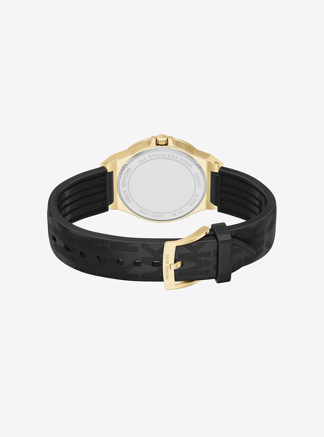 LENNOX 37MM PAVE SILICONE LOGO ウォッチ