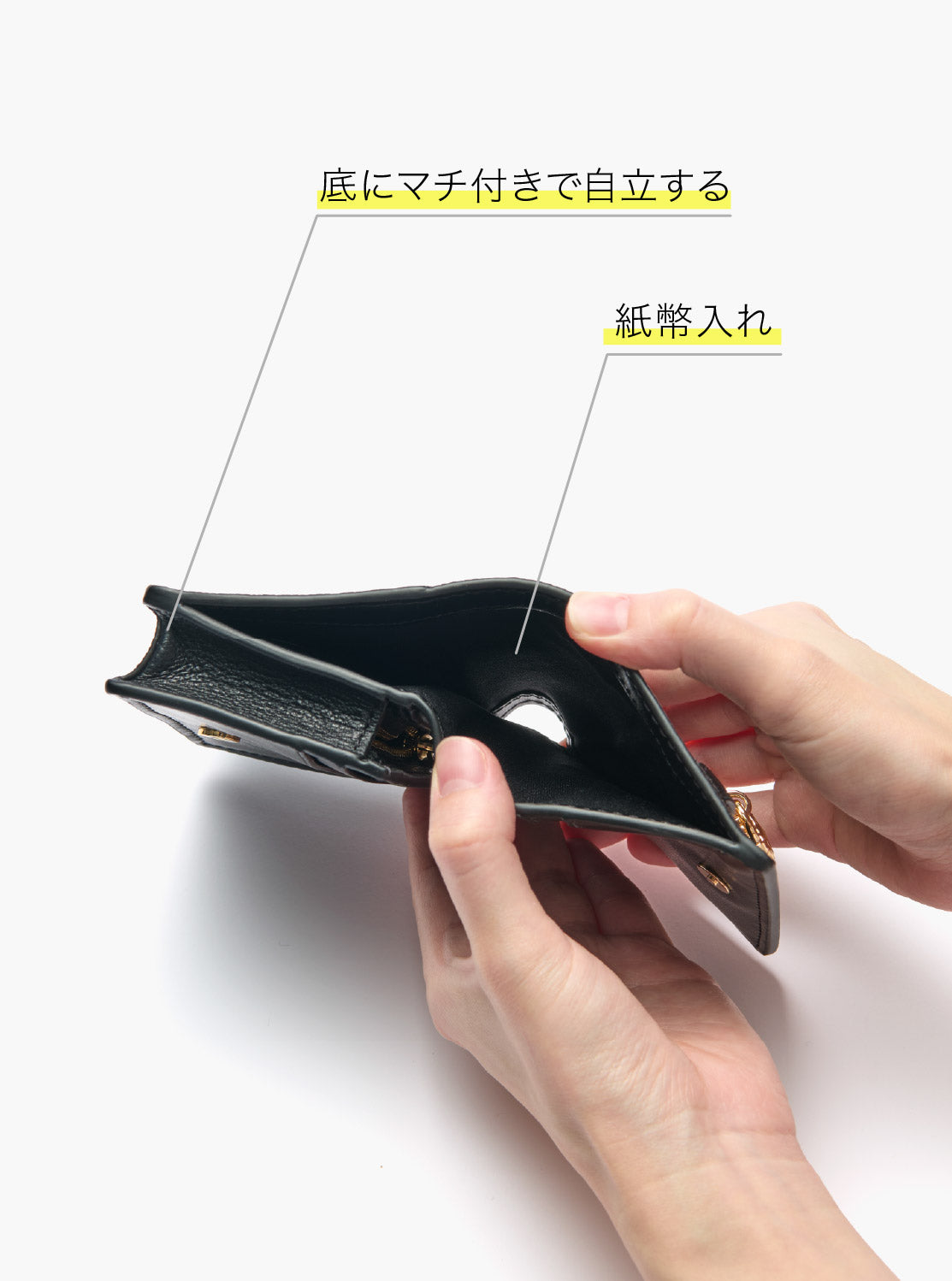 HAMILTON MODERNE レザー ウォレット スモール