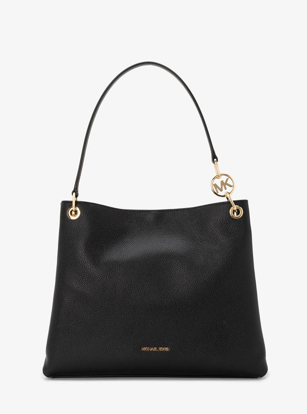 CHRISTINA ぺブルレザー トリプルガセット ショルダートート ラージ