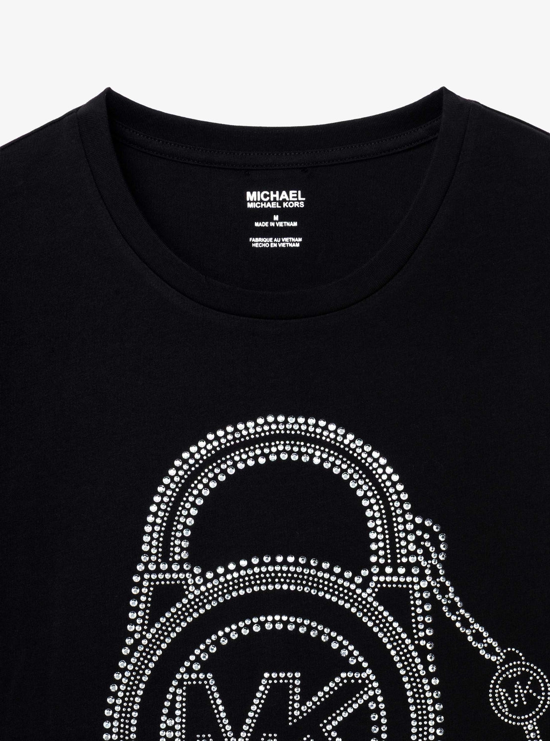 ラインストーン MK ロック キー Tシャツ