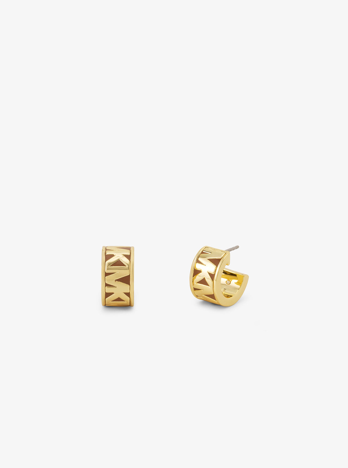 エナメル ハギー ゴールド ピアス