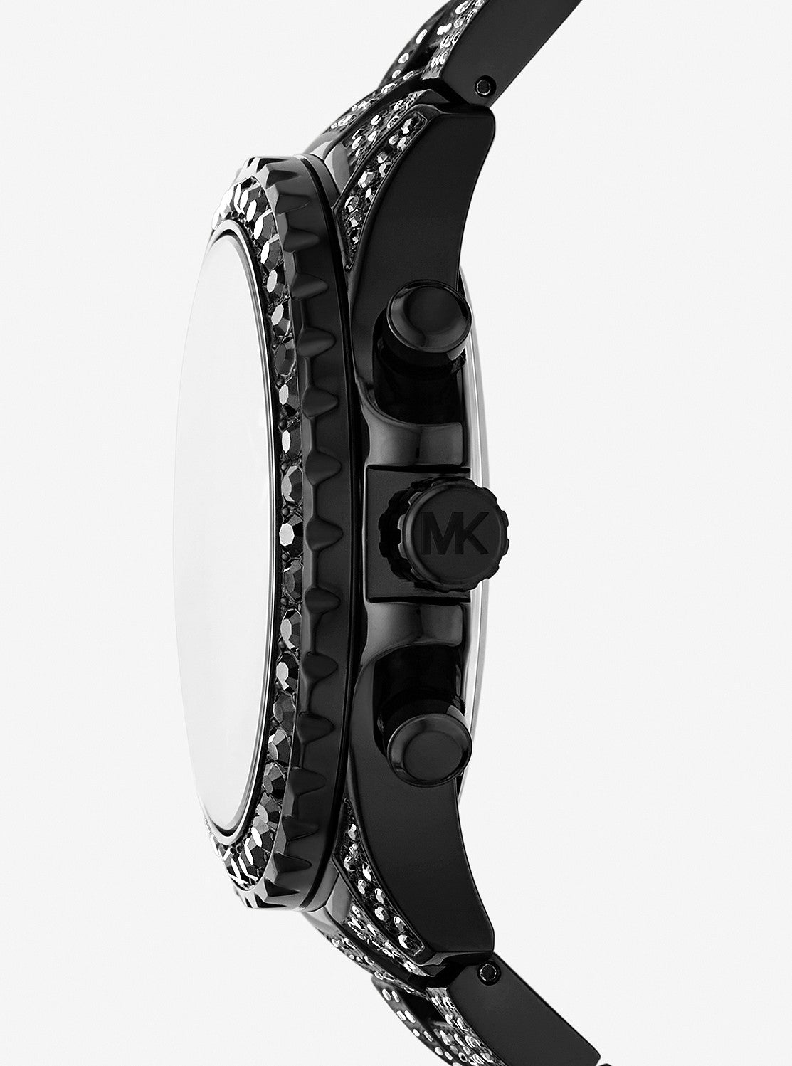 EVEREST オーバーサイズ パヴェ ブラックトーン ウォッチ