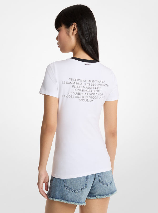 ST. TROPEZ ストレッチ コットン Tシャツ