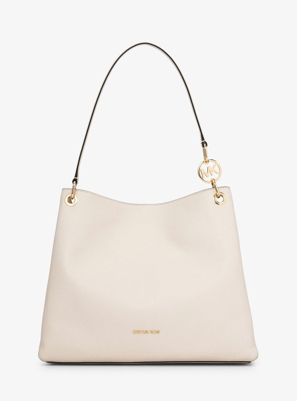 CHRISTINA ぺブルレザー トリプルガセット ショルダートート ラージ