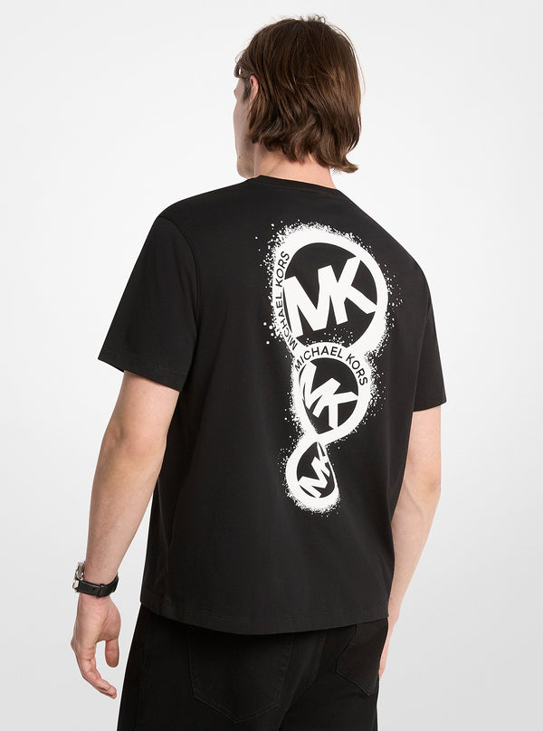 グラフィック ロゴ コットン ジャージー Tシャツ