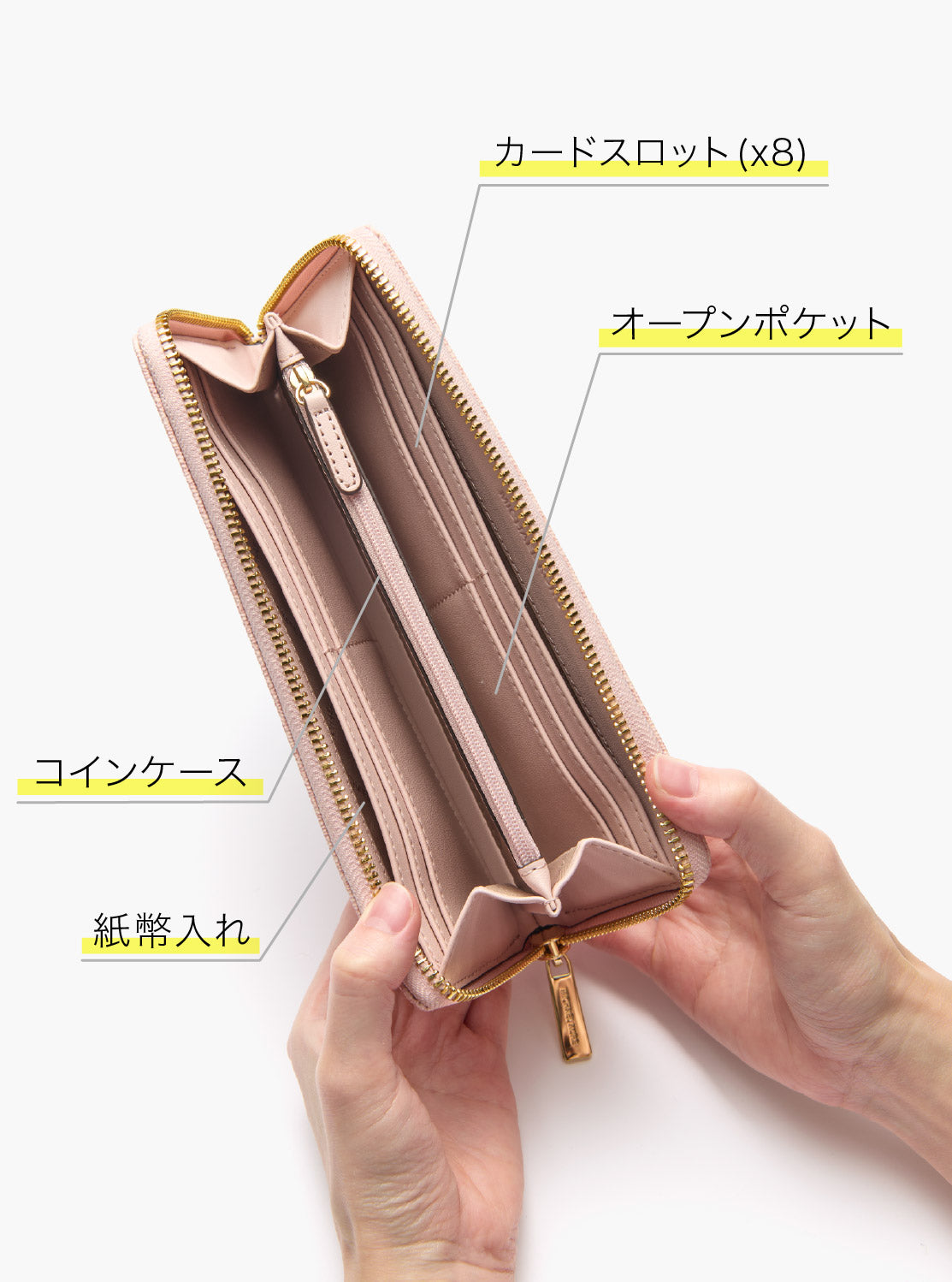 JET SET TRAVEL ジップアラウンド コンチネンタル ウォレット ラージ - MKシグネチャー