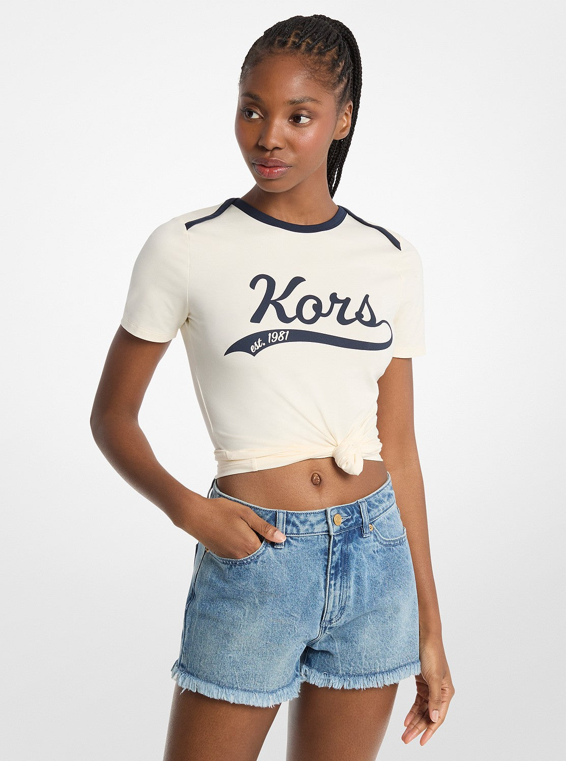 KORS ストレッチ ジャージー Tシャツ