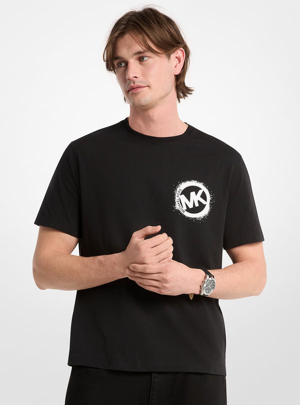 グラフィック ロゴ コットン ジャージー Tシャツ