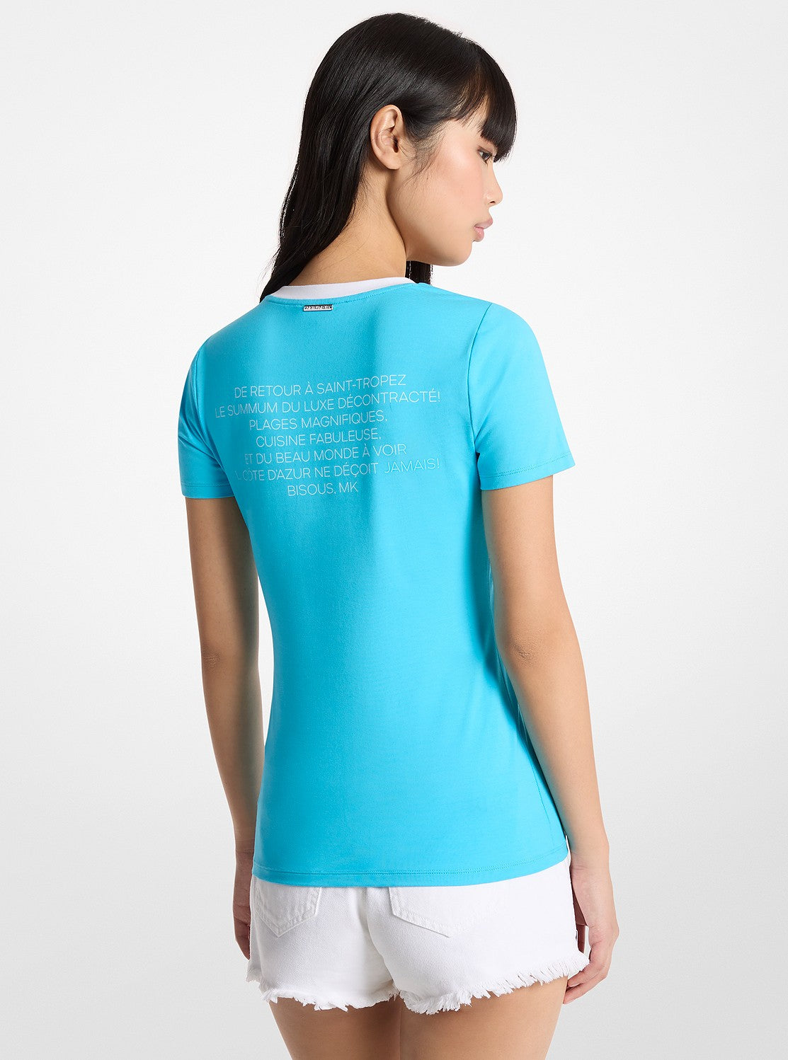 ST. TROPEZ ストレッチ コットン Tシャツ