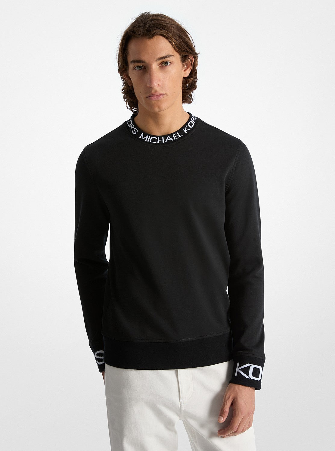 KORS トリム ロングスリーブ クルーネック