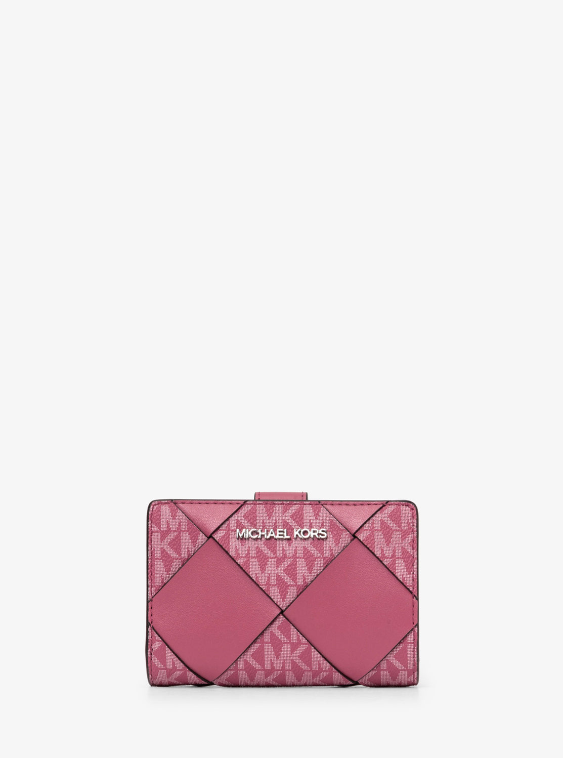 JET SET TRAVEL ウーヴン ビルフォールド ジップ コンパクト ウォレット ミディアム - MKシグネチャー