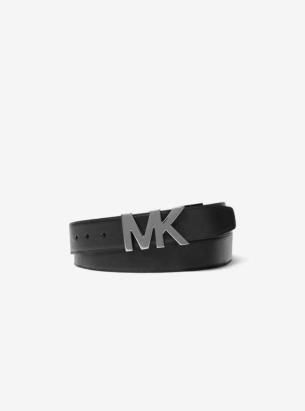 リバーシブル ロゴ レザー ベルト - MKシグネチャー
