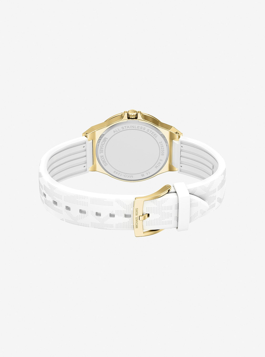 LENNOX 37MM PAVE SILICONE LOGO ウォッチ