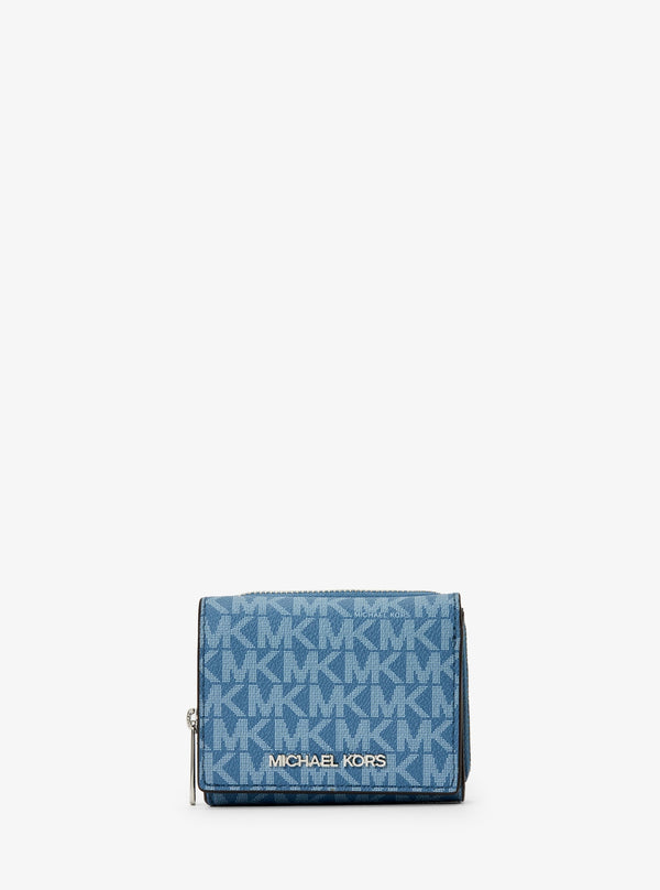 【日本限定】JET SET TRAVEL ミッド ジップ ウォレット スモール - MKシグネチャー