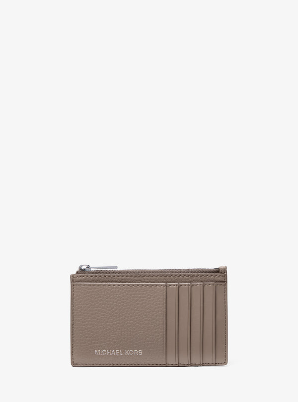 COOPER ぺブルレザー スリム ジップ ウォレット