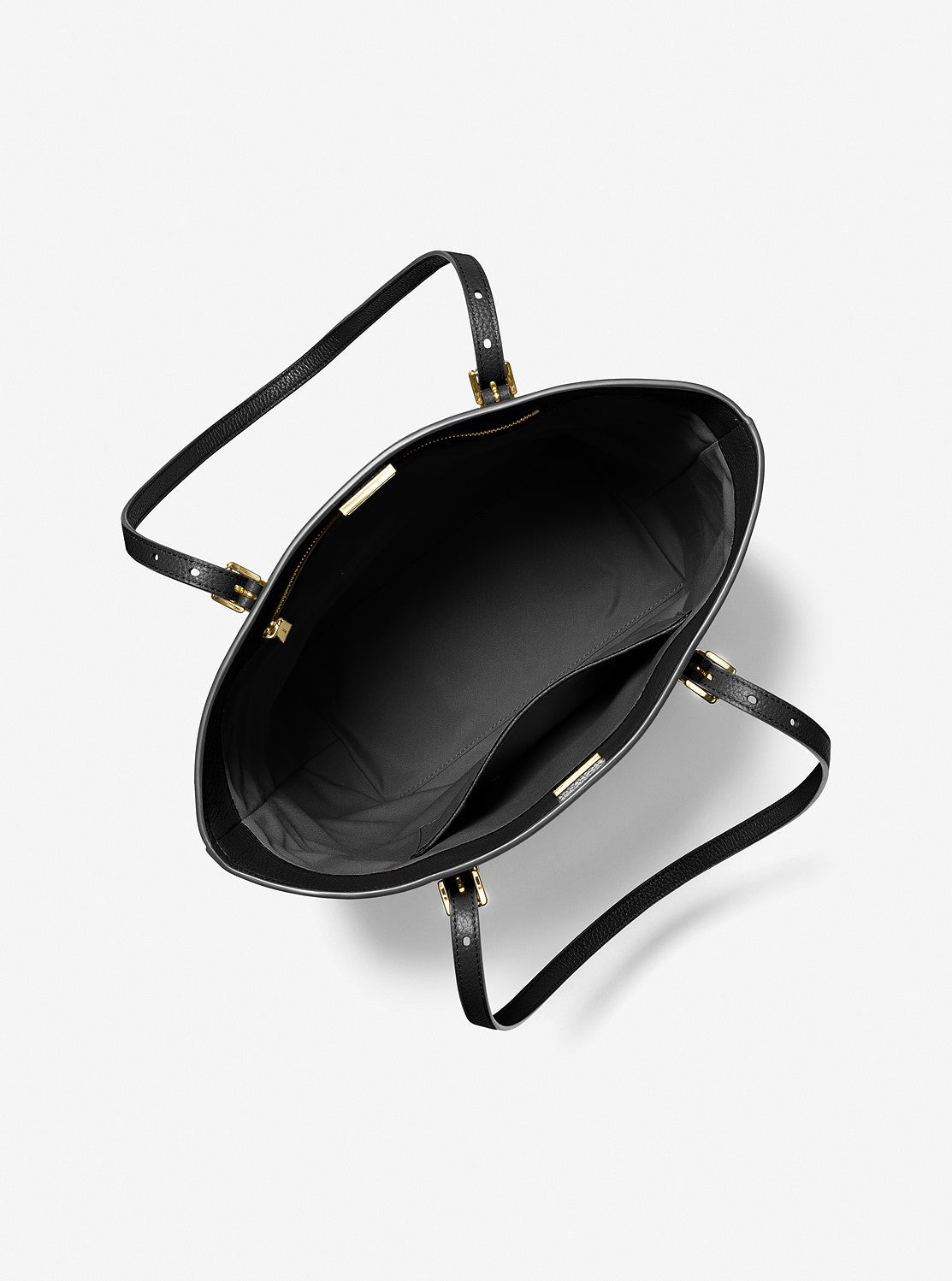 MICHAEL KORS QUINN ぺブルレザー トート ラージ ラゲッジ 黒 QUINN ぺブルレザー トート ラージ