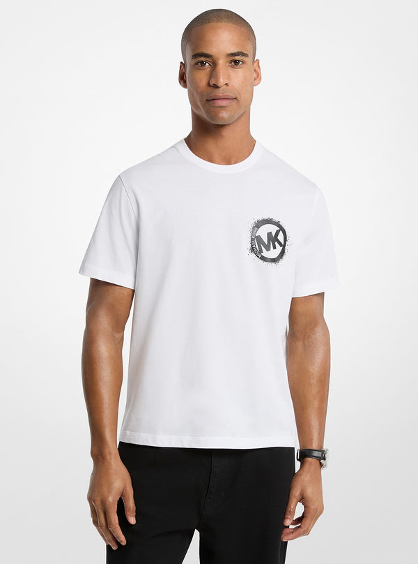 グラフィック ロゴ コットン ジャージー Tシャツ