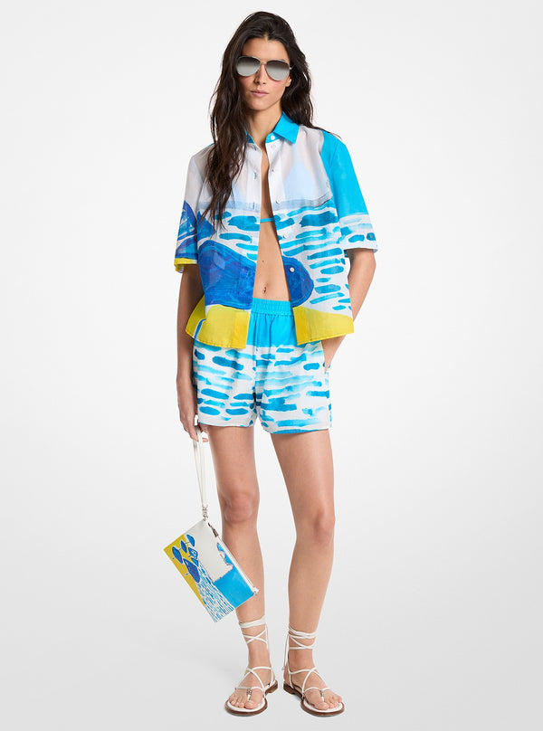 Michael Kors X Christina Zimpel BEACH プルオン ショートパンツ