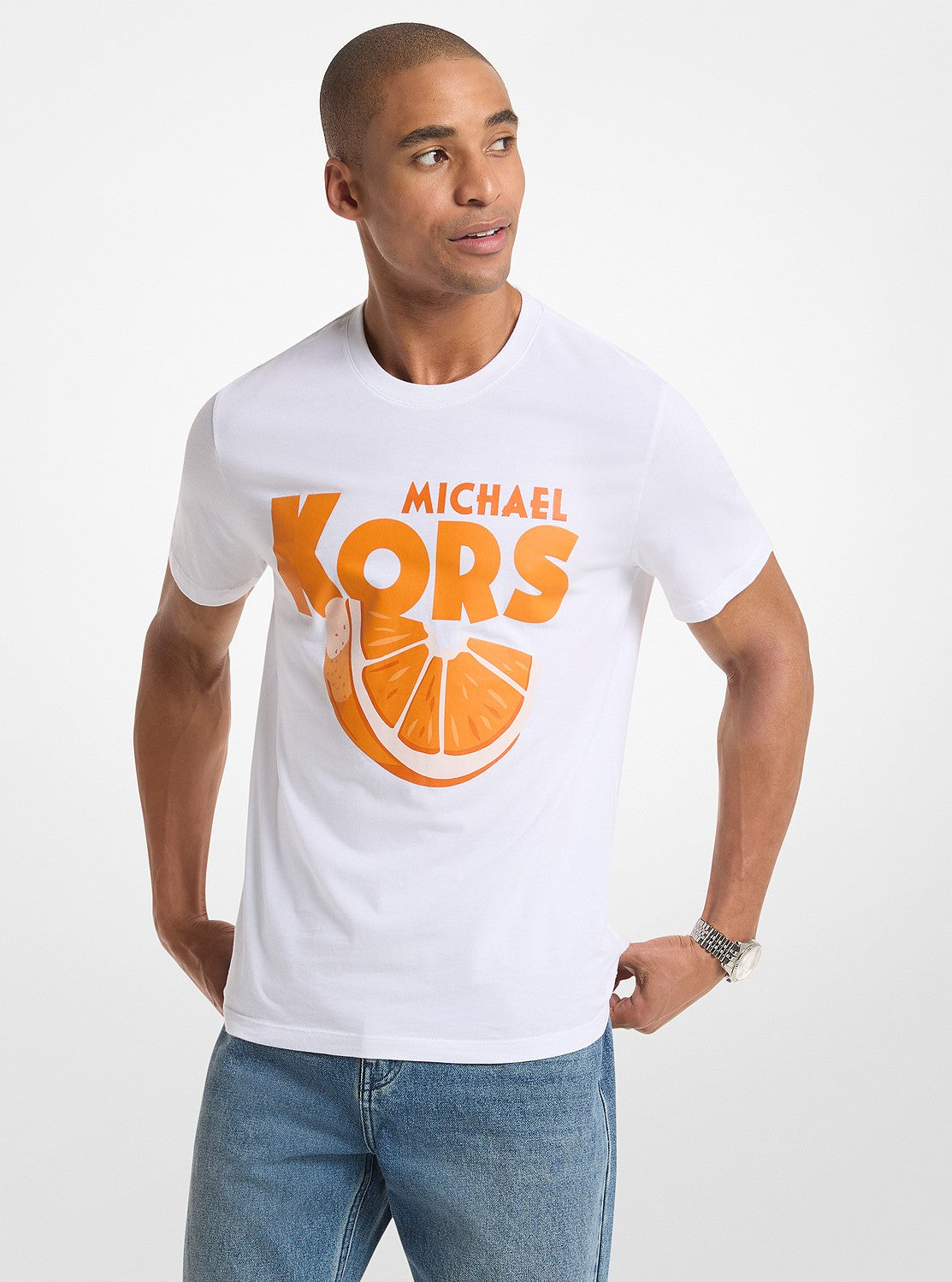 MK オレンジ Tシャツ