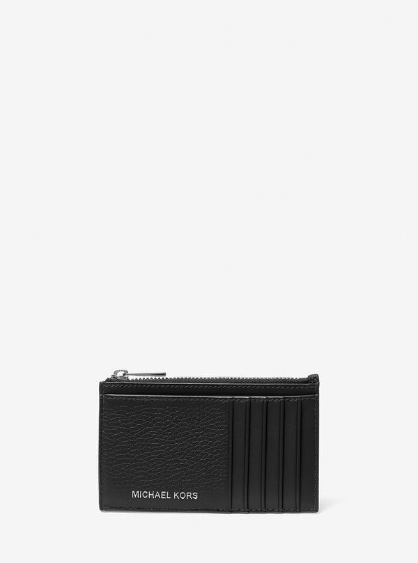 COOPER ぺブルレザー スリム ジップ ウォレット