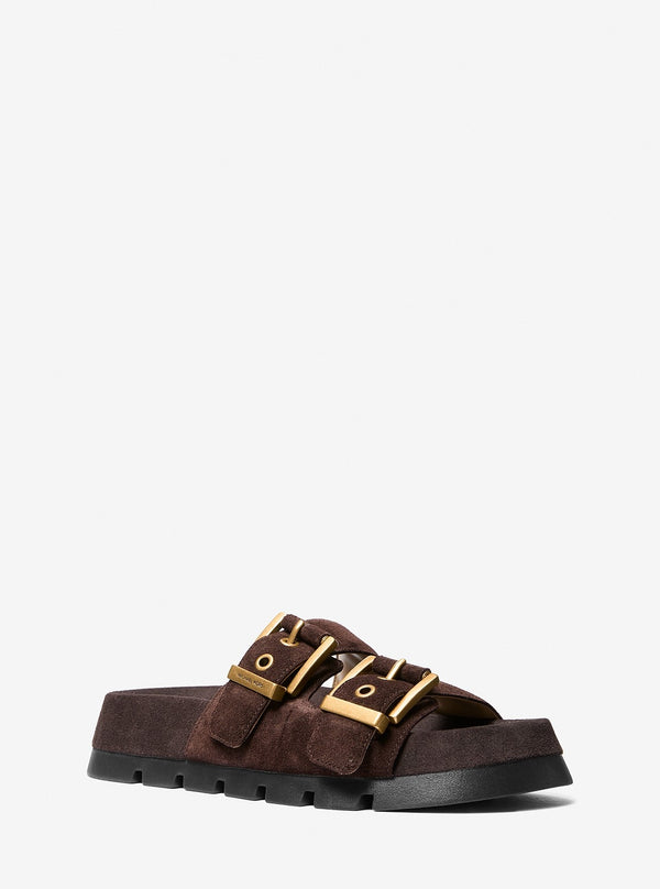 COLBY スエード フラットサンダル