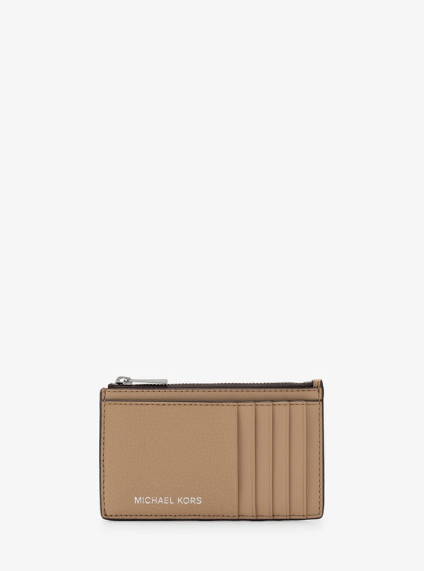 COOPER ぺブルレザー スリム ジップ ウォレット