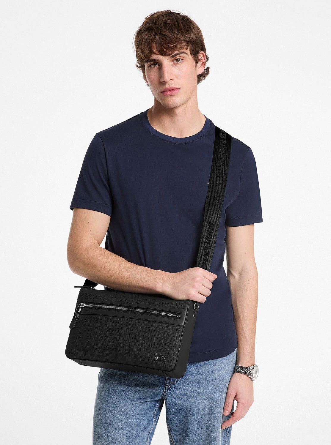 EDISON サフィアーノ レザー メッセンジャー ミディアム