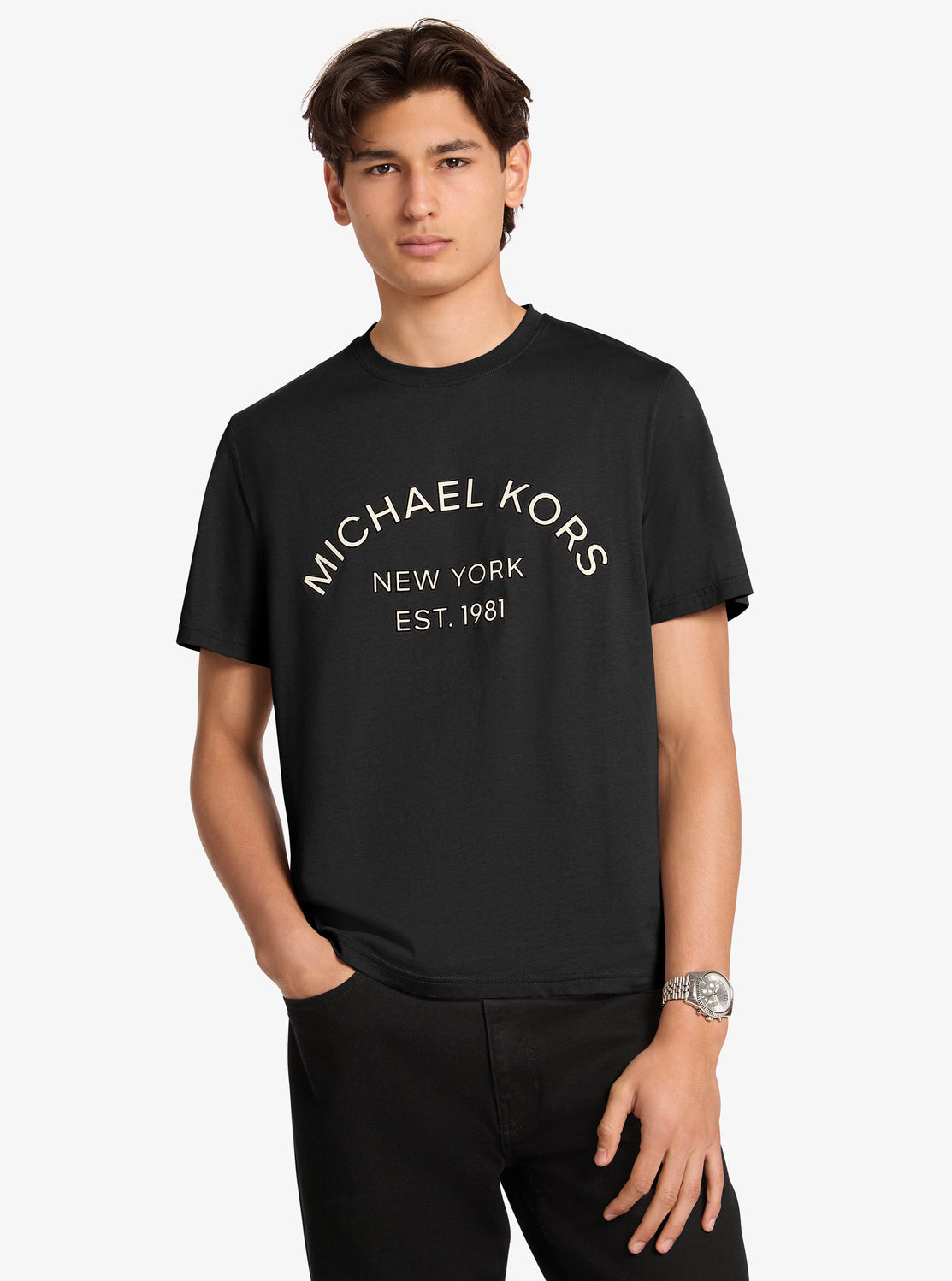 グラフィック ロゴ コットンジャージー Tシャツ