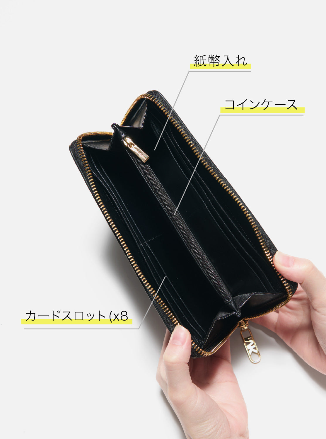 EMPIRE スリム ジップアラウンド コンチネンタル ウォレット ラージ