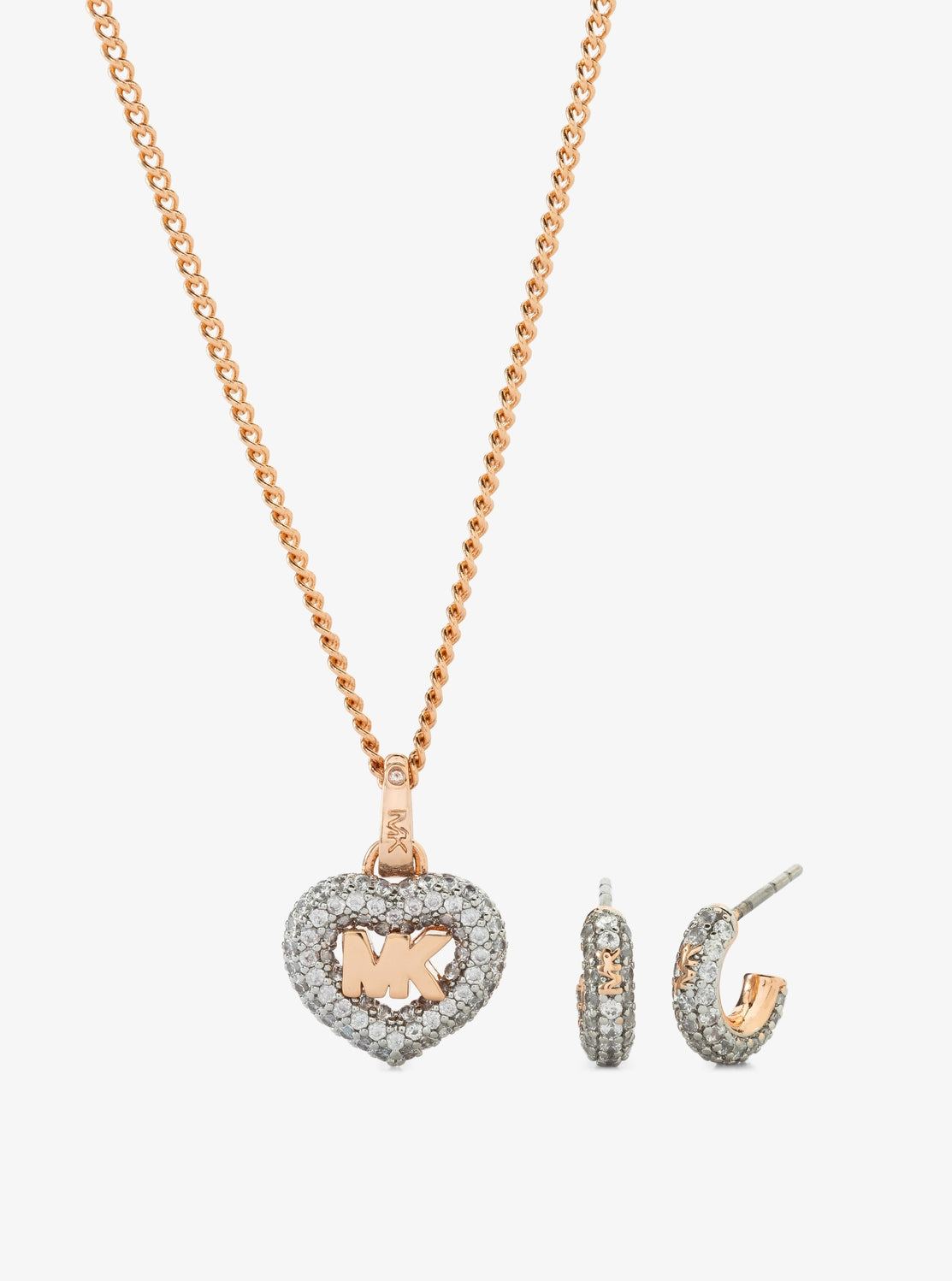 PAVE LOGO HEART SET
