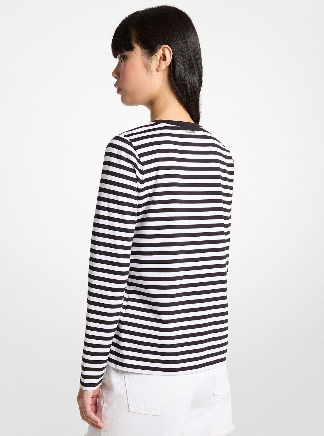 ST. TROPEZ ストライプ コットン Tシャツ
