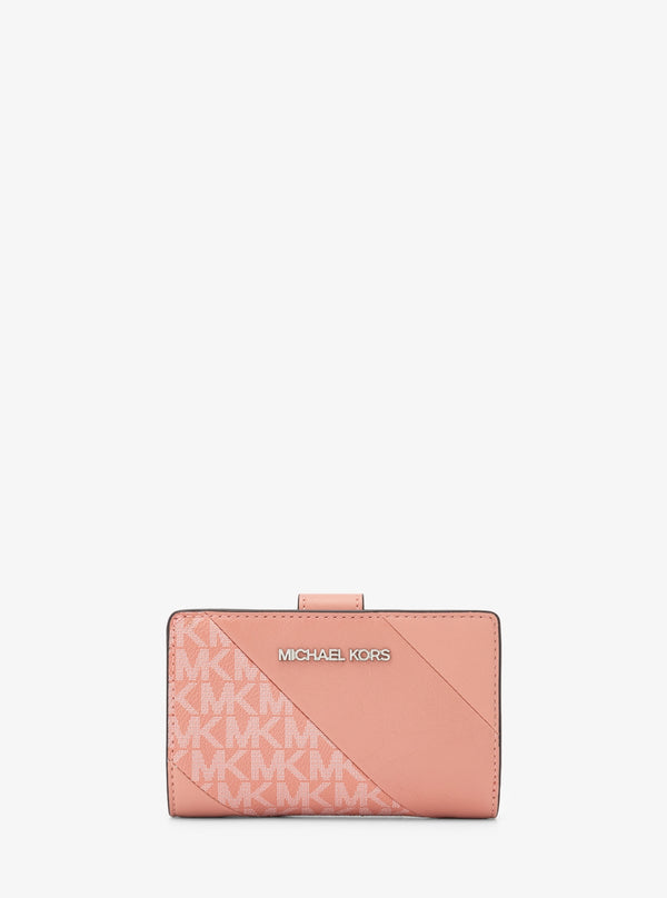 JET SET TRAVEL ビルフォールド ジップ コイン ウォレット ミディアム