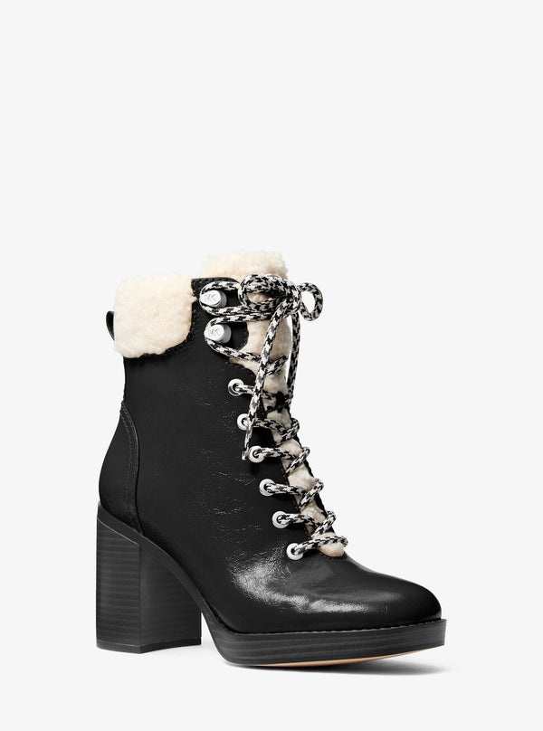 LACY フォーシアリング ブロックヒール ブーツ