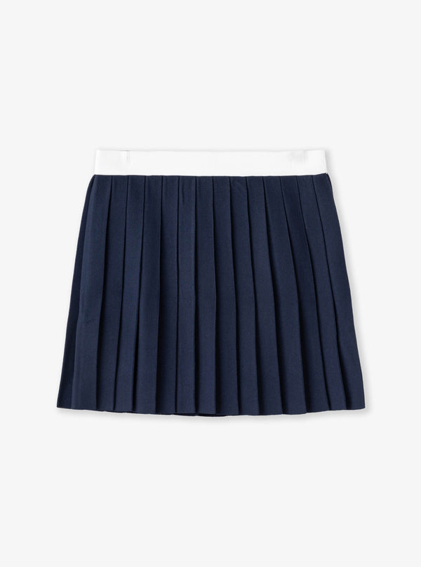 プリーツ ストレッチニット スカート